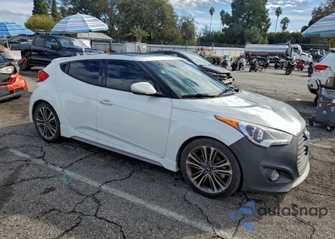 2016 Hyundai Veloster Turbo from USA, damaged, VIN KMHTC6AEXGU286679